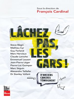 cover image of Lâchez pas, les gars!